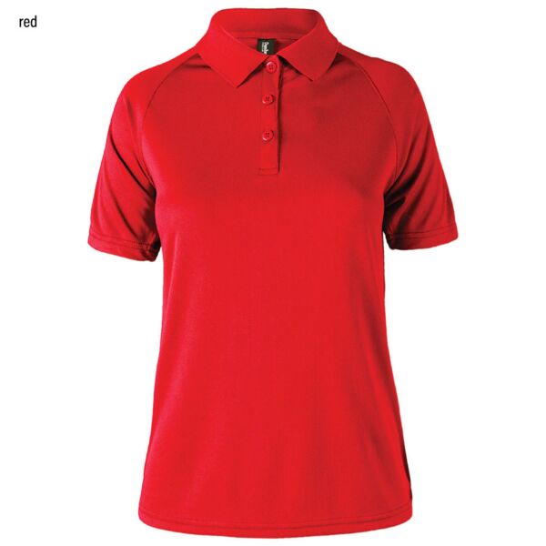 Ladies' Caliber Collision Polo-RED Only Thumbnail
