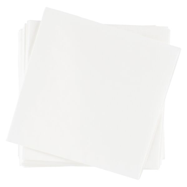 Beverage Napkin w/Uncoined Edge (White) Thumbnail